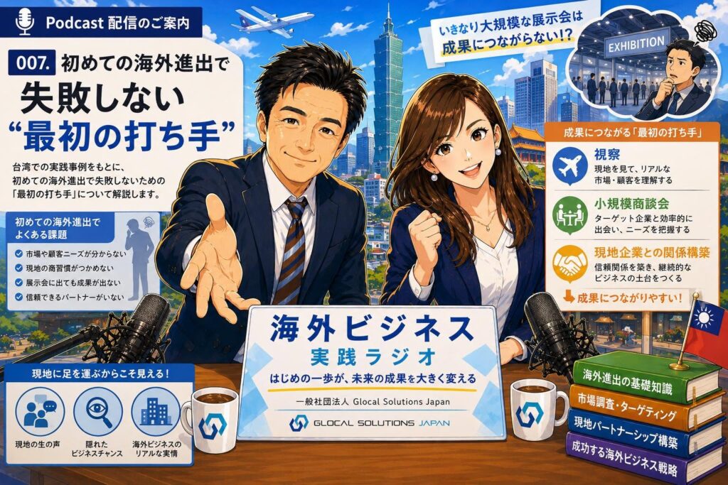 007. 初めての海外進出で失敗しない“最初の打ち手”