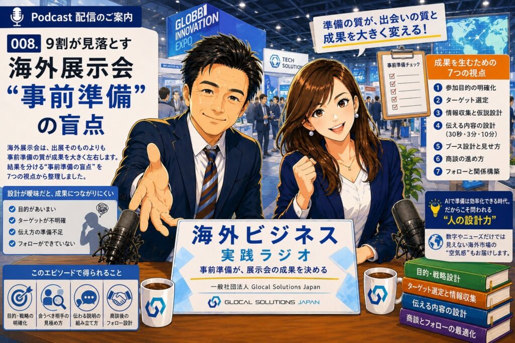 008. 9割が見落とす 海外展示会“事前準備”の盲点